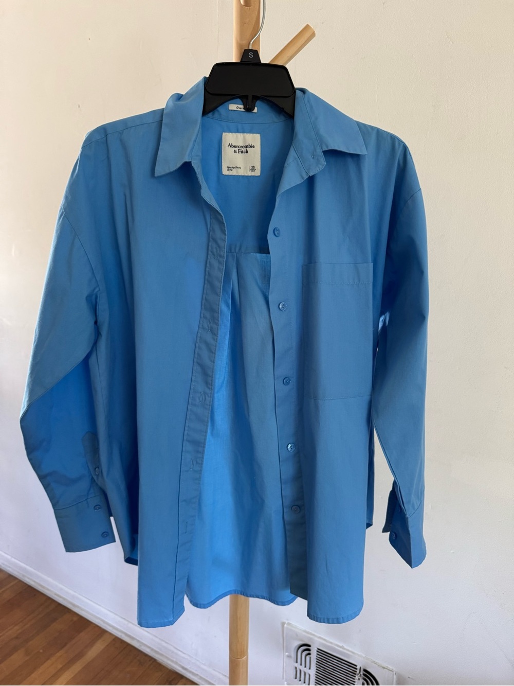 Abercrombie & Fitch Light Blue Oversized Button-Down